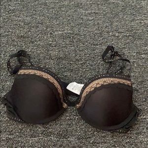 Black and tan Calvin Klein push up bra